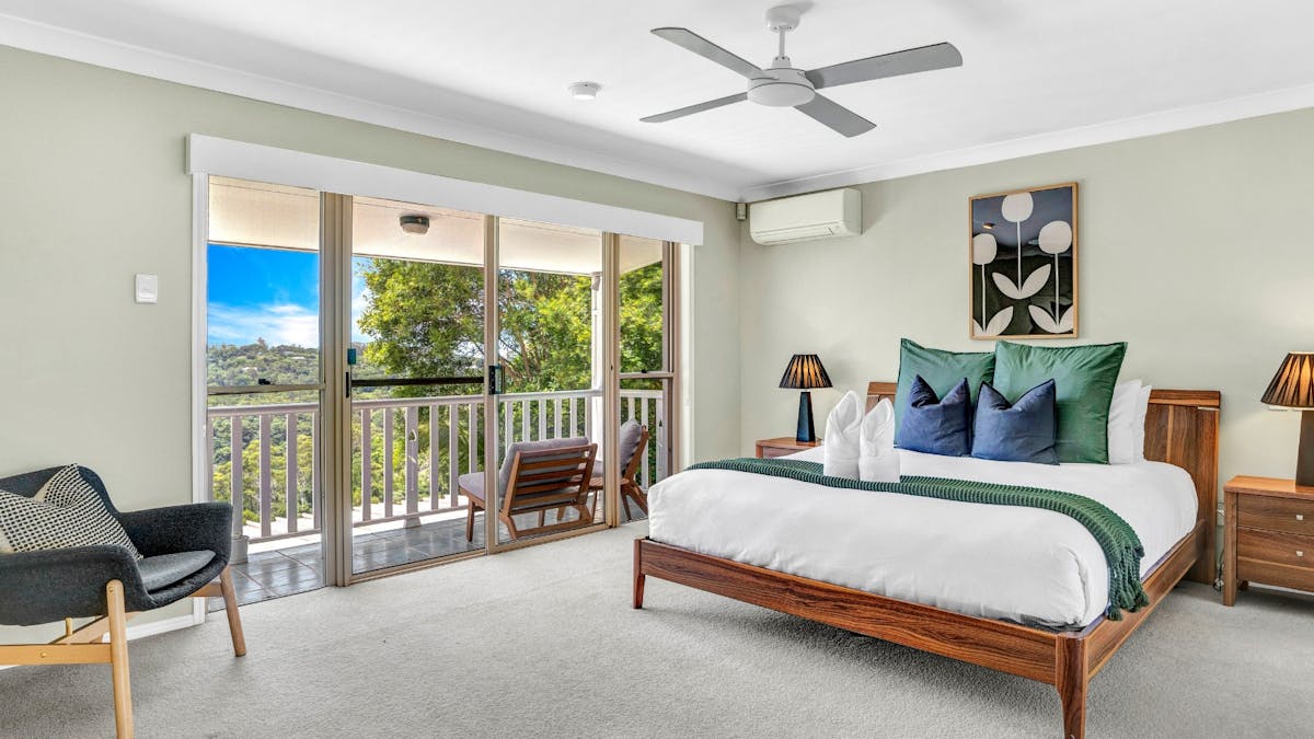 Main bedroom with King size bed