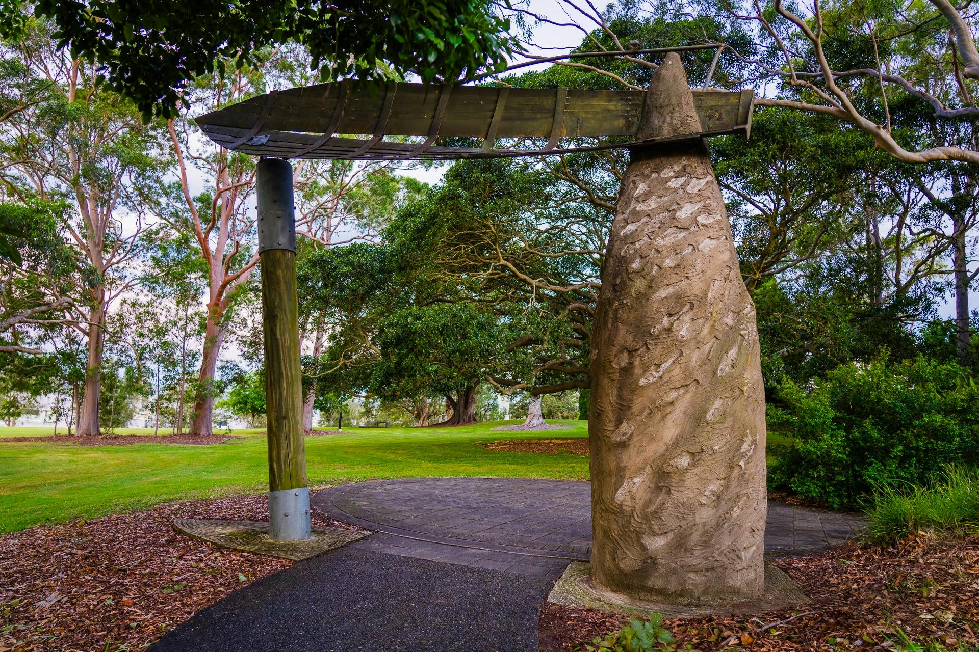 Gateway Sculpture by Trevor Weekes in the MAC yapang Sculpture Park