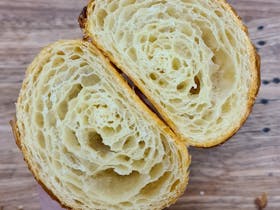 Ket Baker 100% sourdough croissant, baked fresh every day