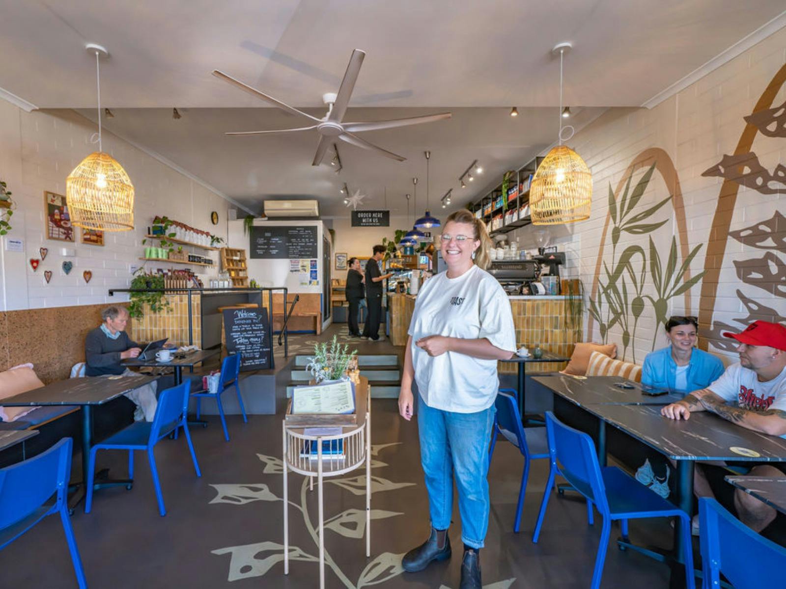 Cafe interior at Eden Ground
