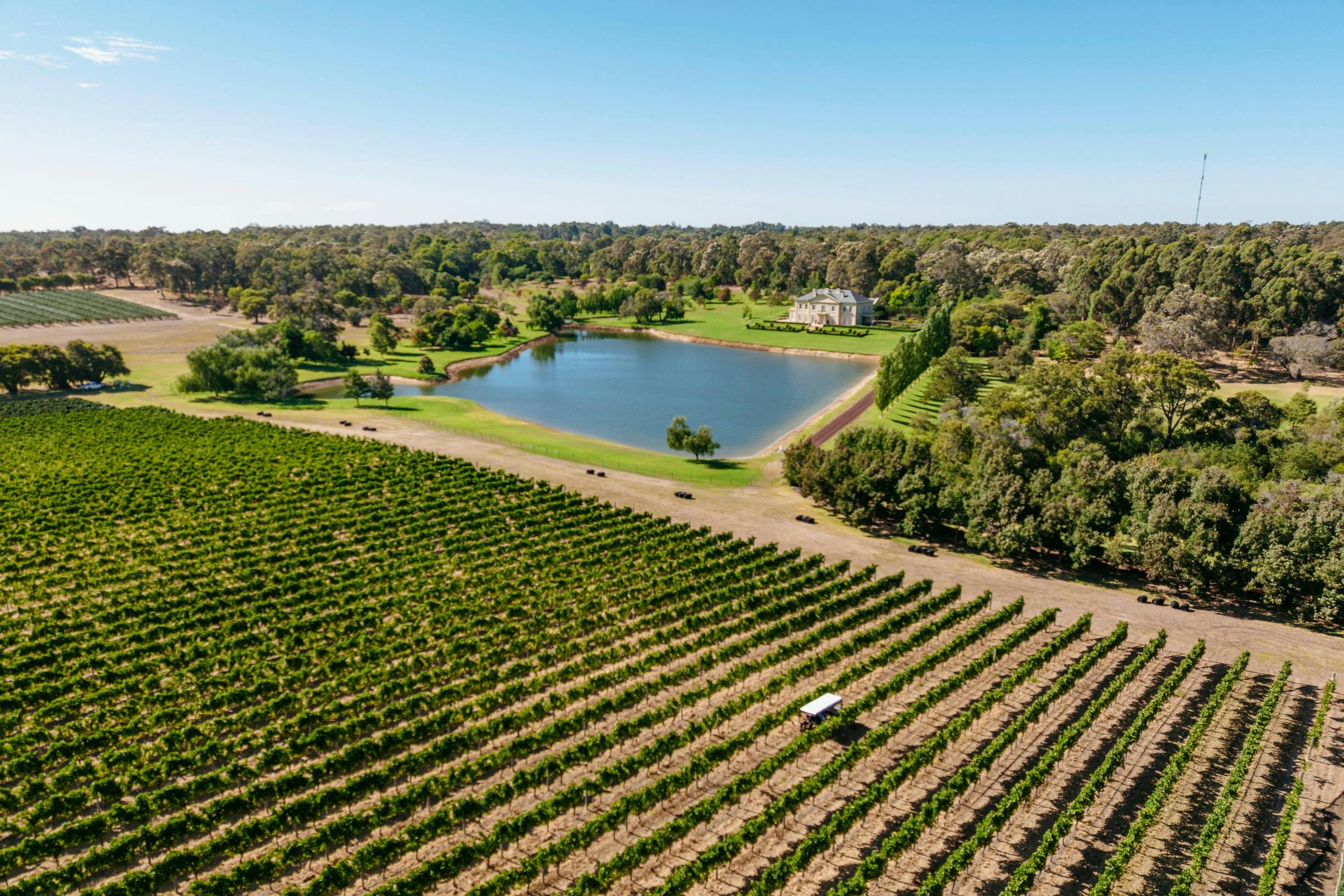 Aerial view of Voyager Estate, Margaret River