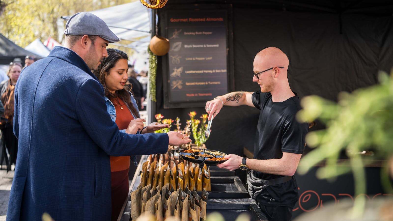 Enjoy tasting products from our stallholders