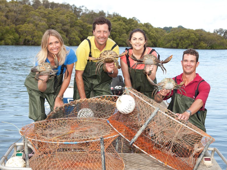 Tweed River Pot to plat catch a crab and cook it