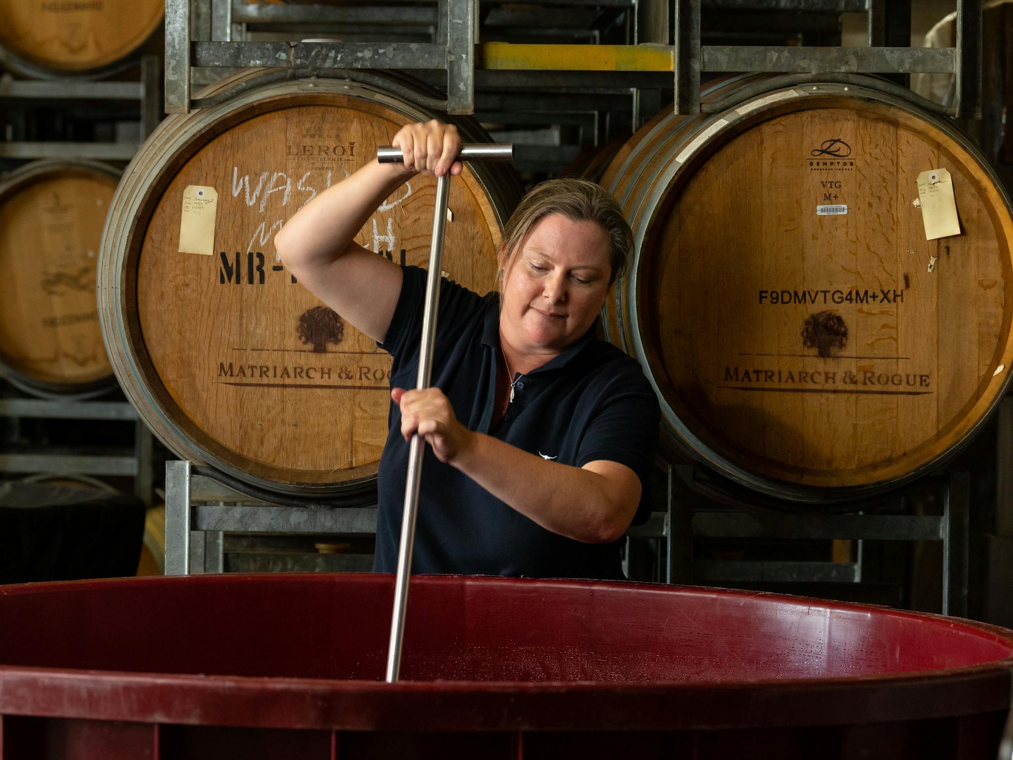Red ferment hand plunge