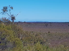 View from Pomponderoo Lookout across Little Desert NP towards Mt Arapiles.