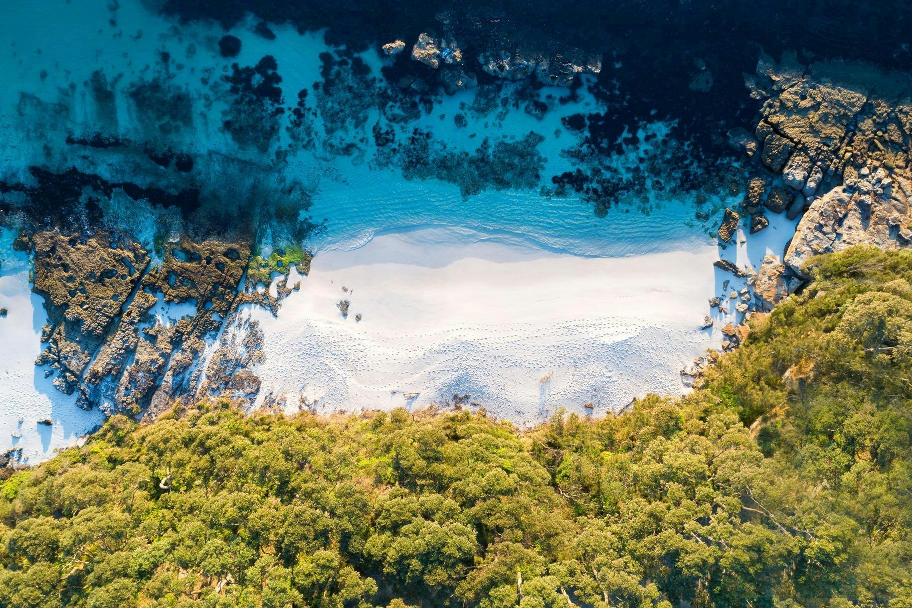 Arial photo of Little Hyams Beach