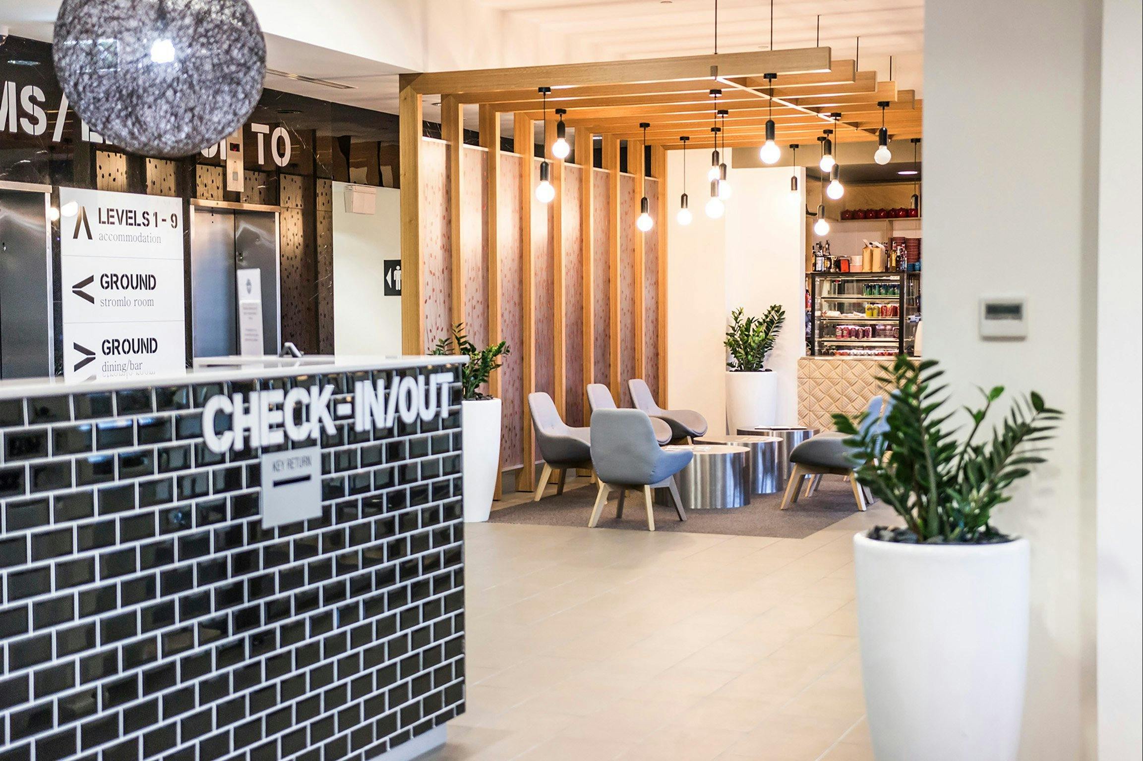 Reception interior at Abode Woden