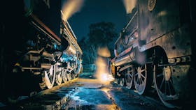 two steam engines
