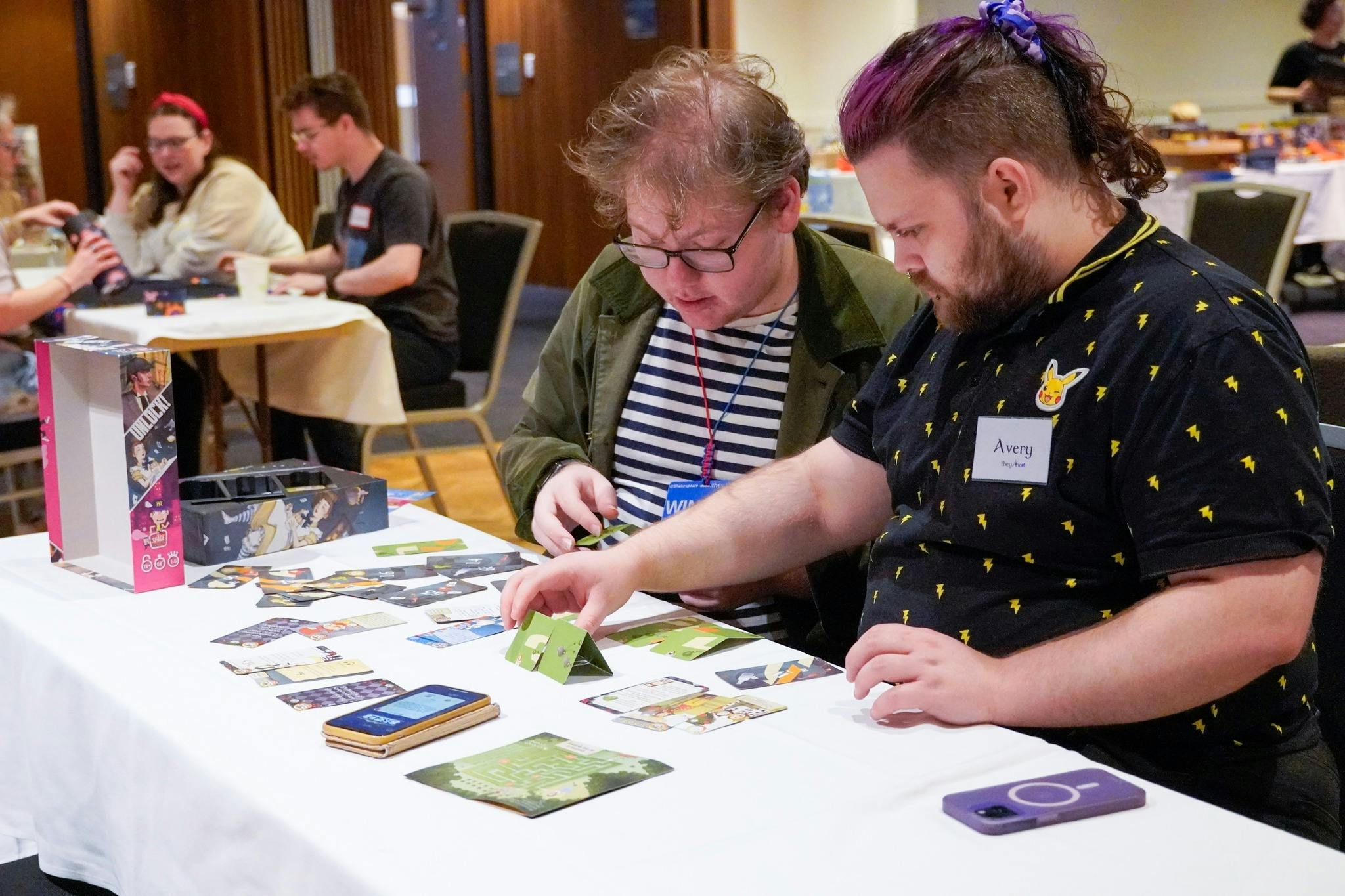 Our previous event - showing people playing board games.