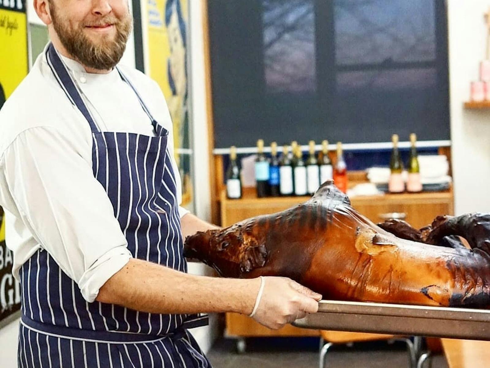 Image for Fireside Pig and Pinot at Contentious Character