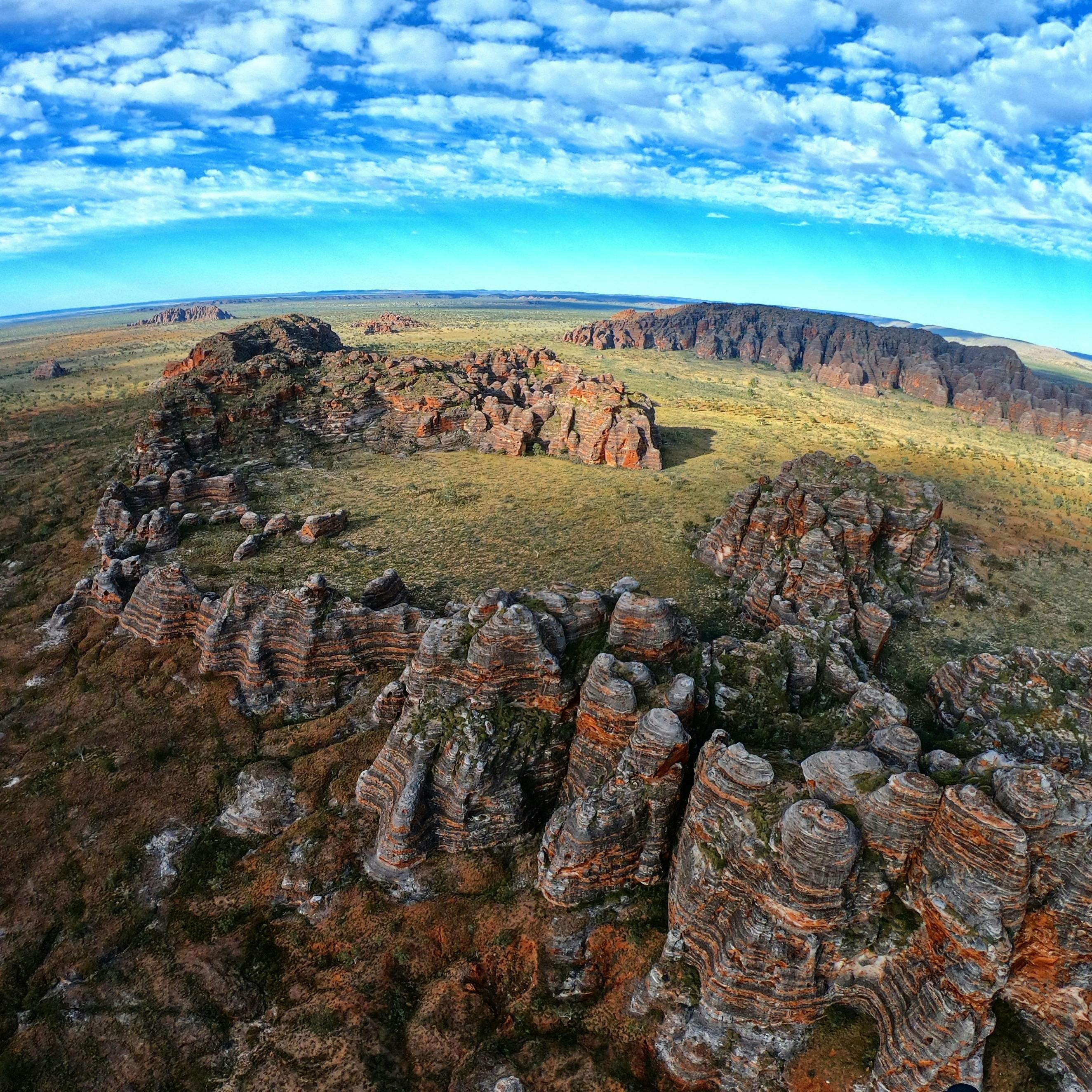 Helicopter Flight over Purnululu