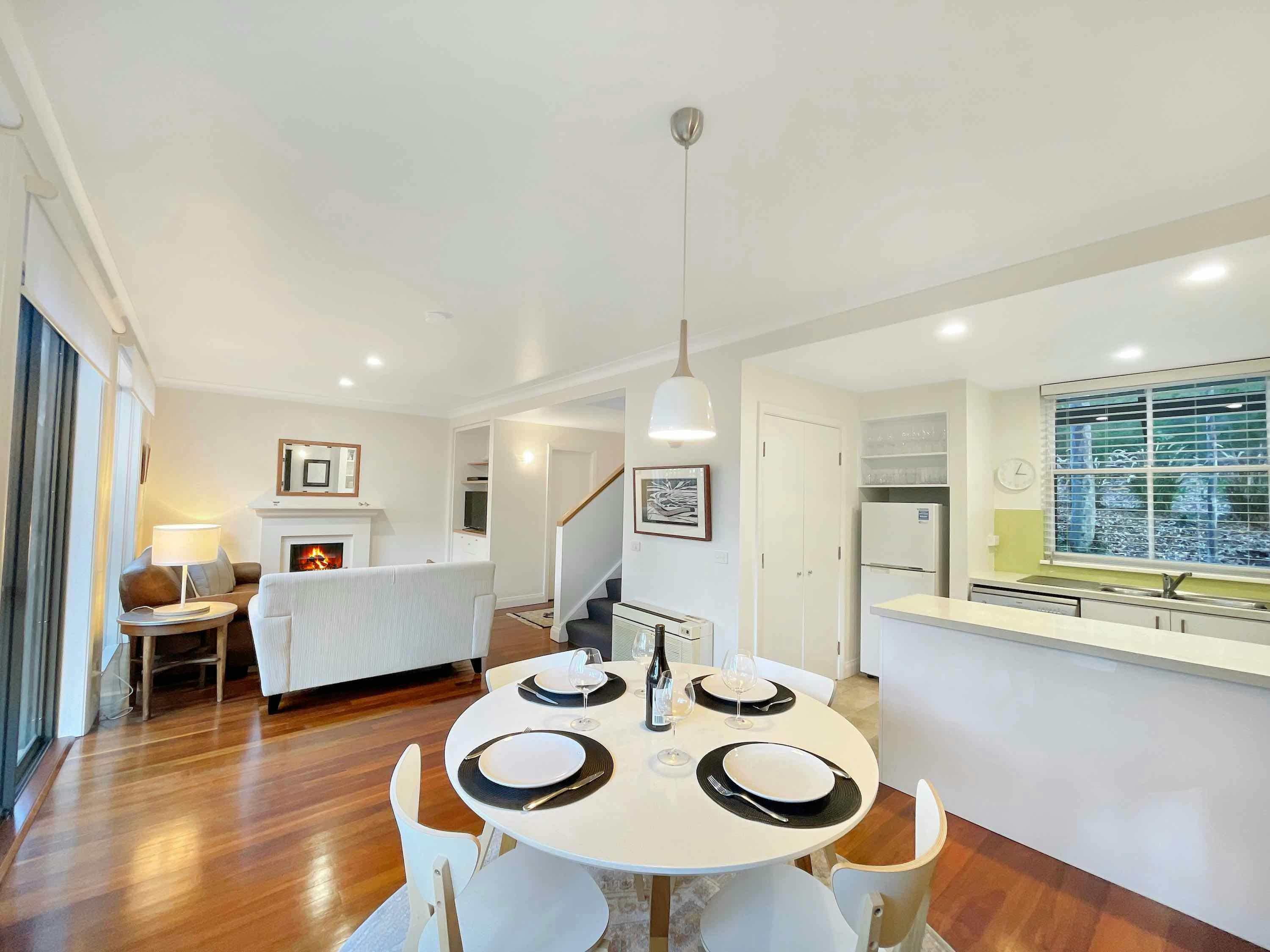 Dining and living area