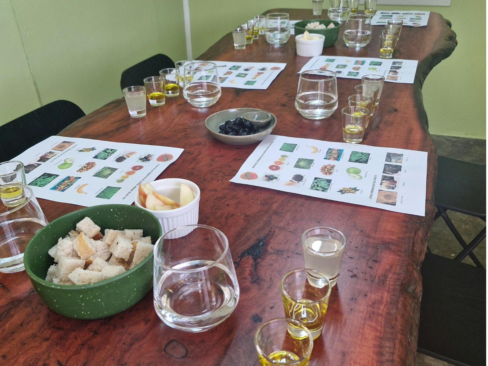 Tasting room set up for 7 visitors - The Grove Journey