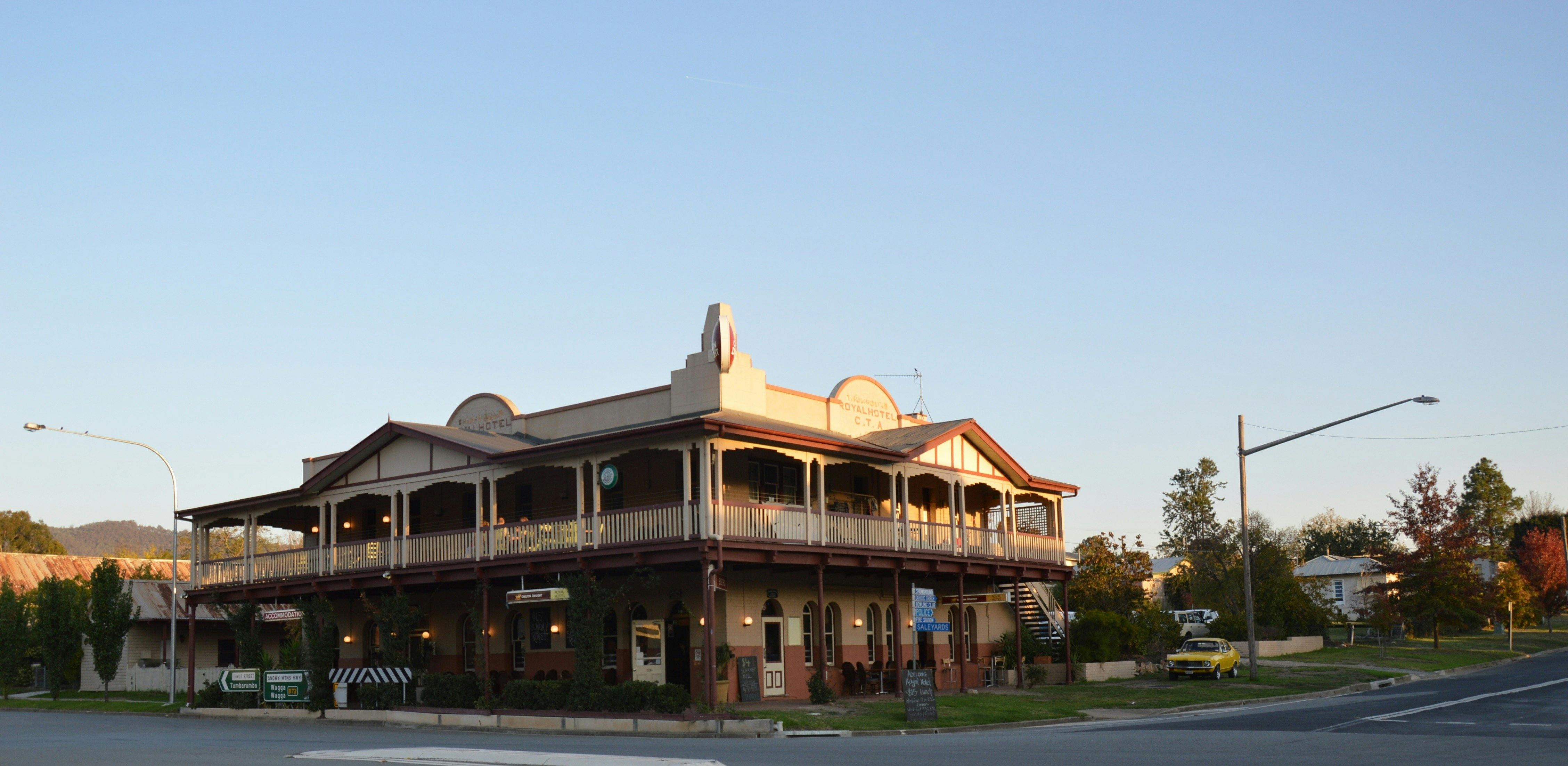 The Royal Hotel Adelong, Established in the 1860s.