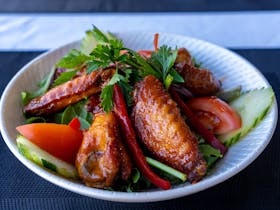 Our famous spicy chicken wings entree is a best seller!