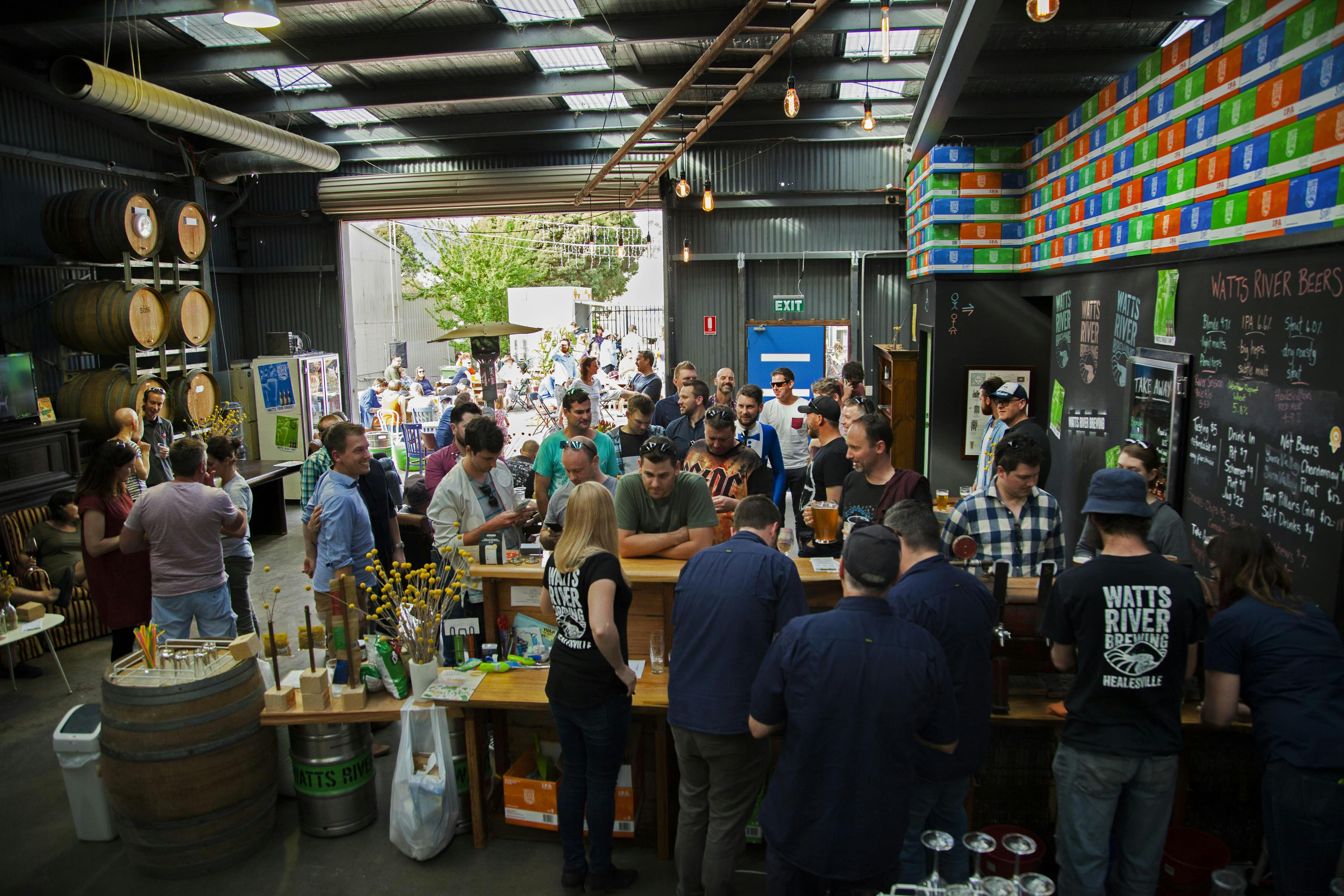 Serving tasty treats from our Cellar Door bar.