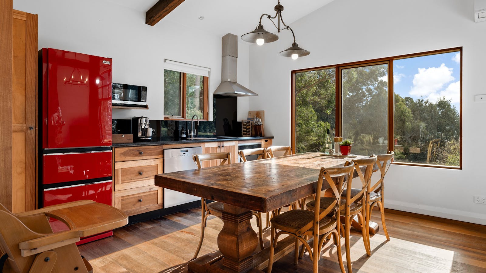 Lodge open plan kitchen