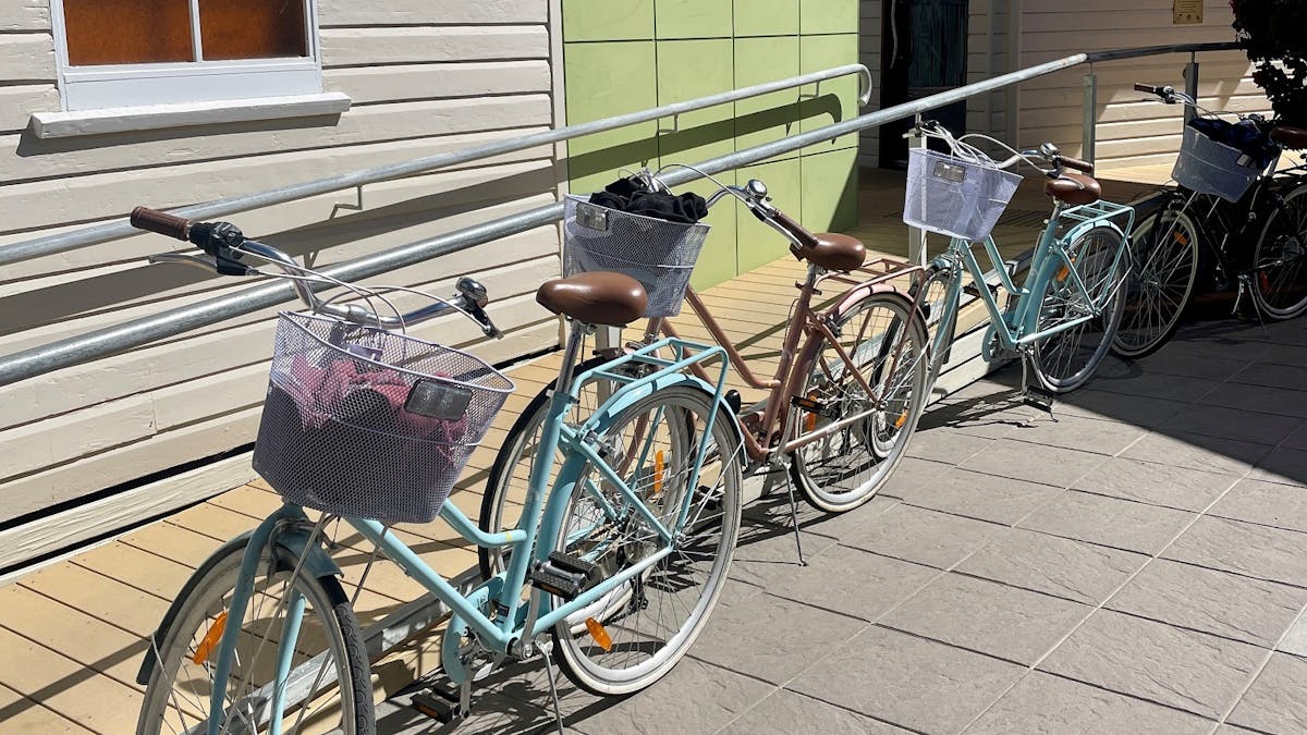 Bikes available at At the Creek Visitor Information Centre