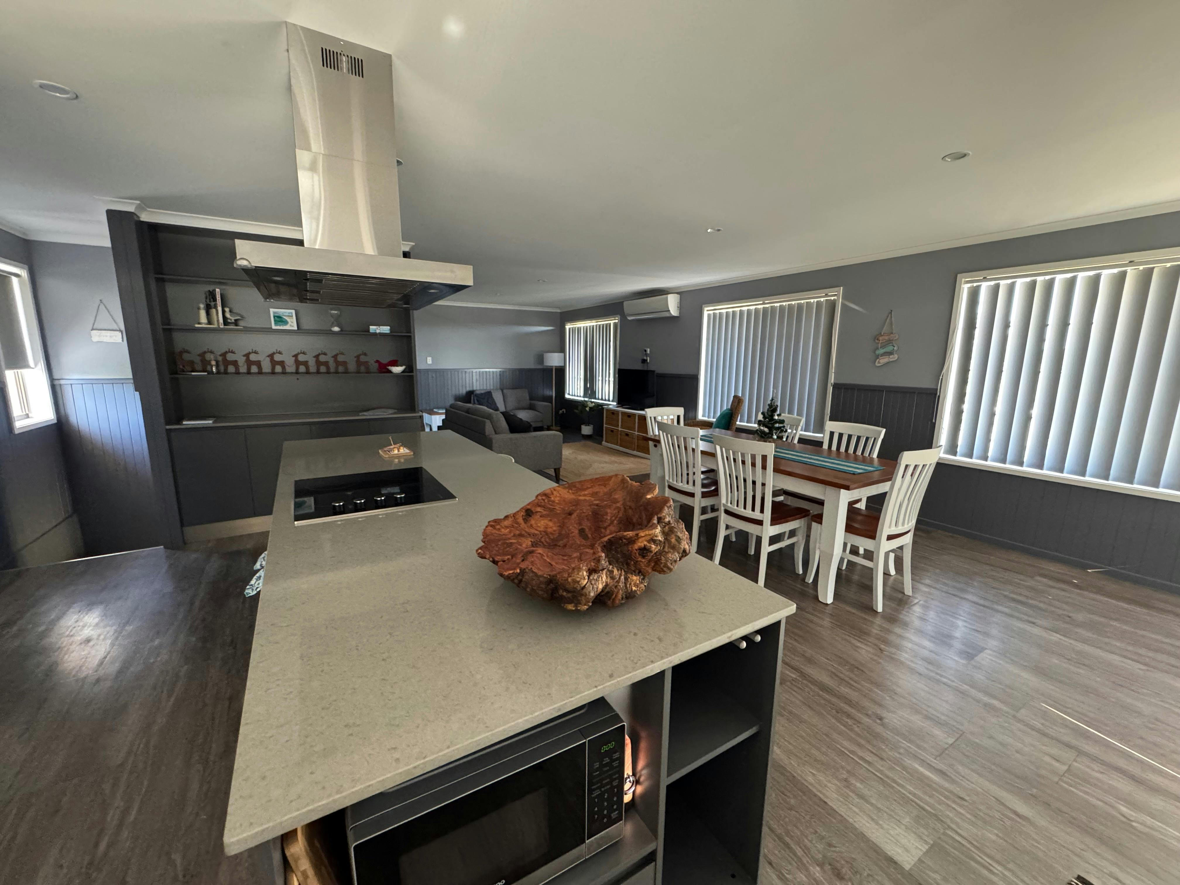 Looking back over dining area