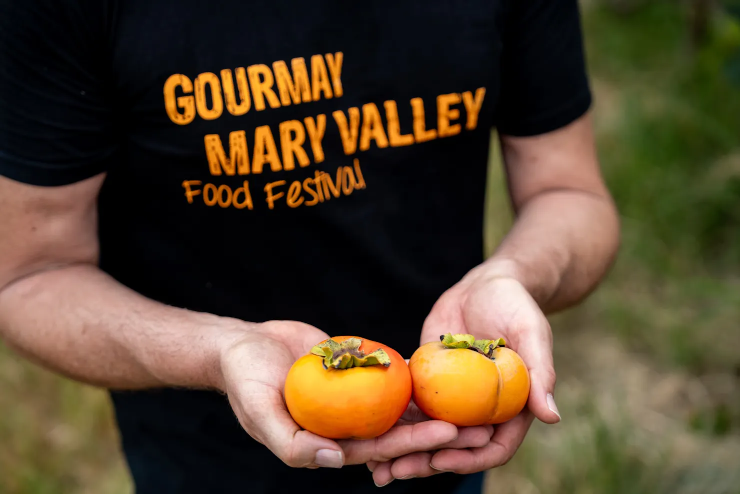 Martin Duncan with Persimmons