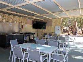The BBQ area