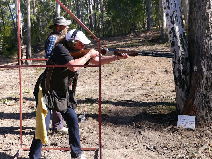 Clay target shoot