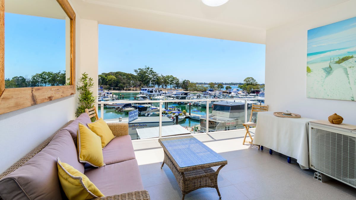 Balcony overlooking Marina