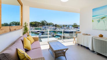 Balcony overlooking Marina