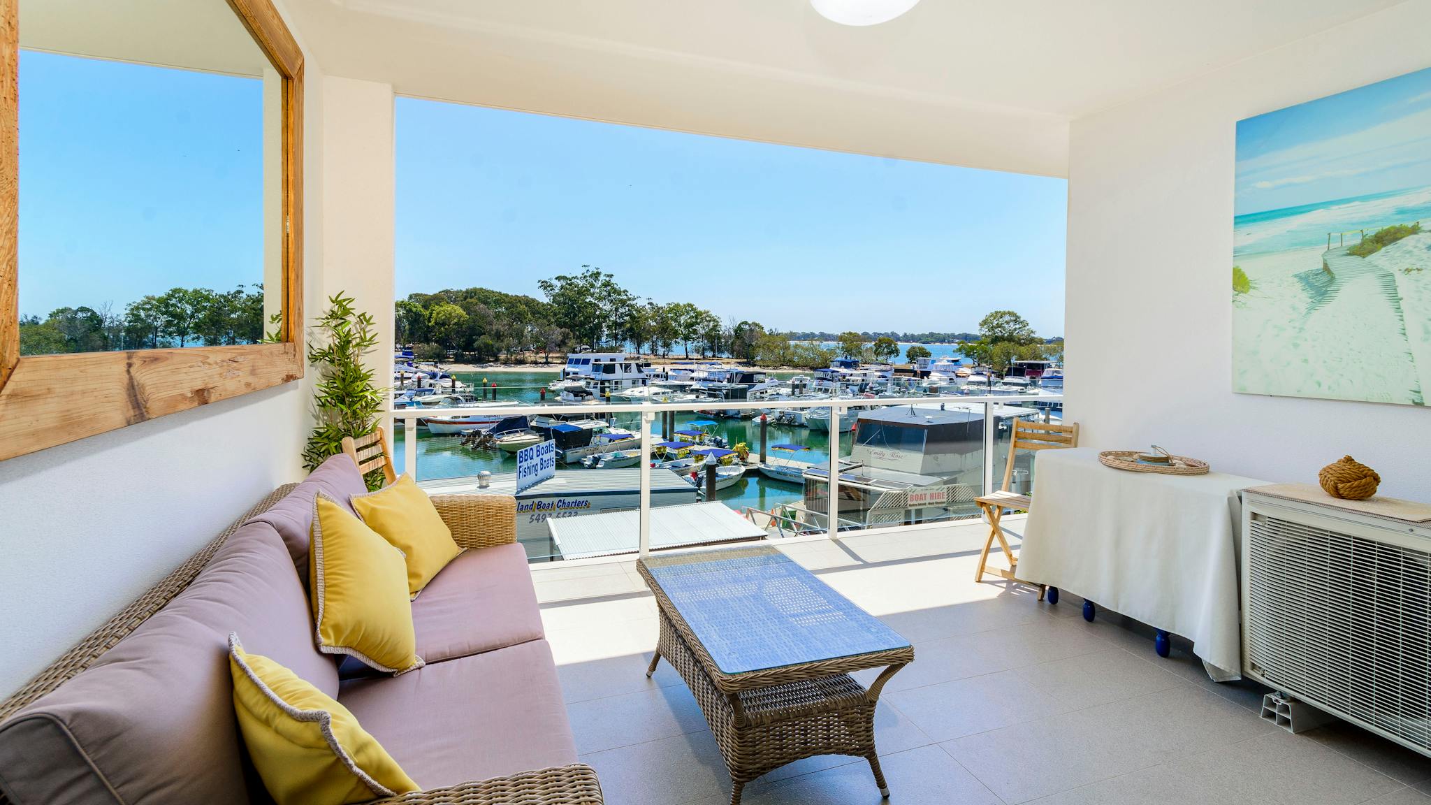 Balcony overlooking Marina Balcony overlooking Marina