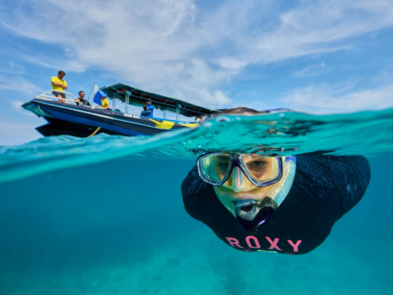 Guest snorkelling. Guest snorkelling.