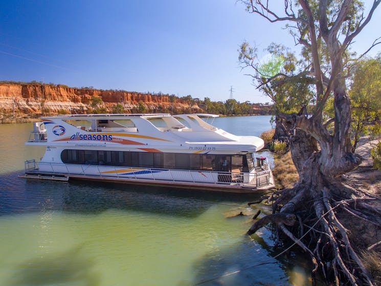 Mooring on the banks of the Murray River