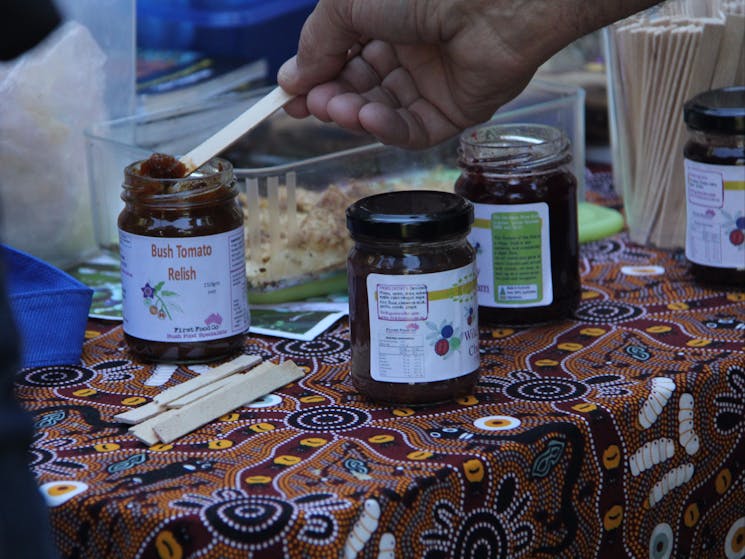 First Food Co present a range of delicious bush foods for Harvest Food Festival participants to try