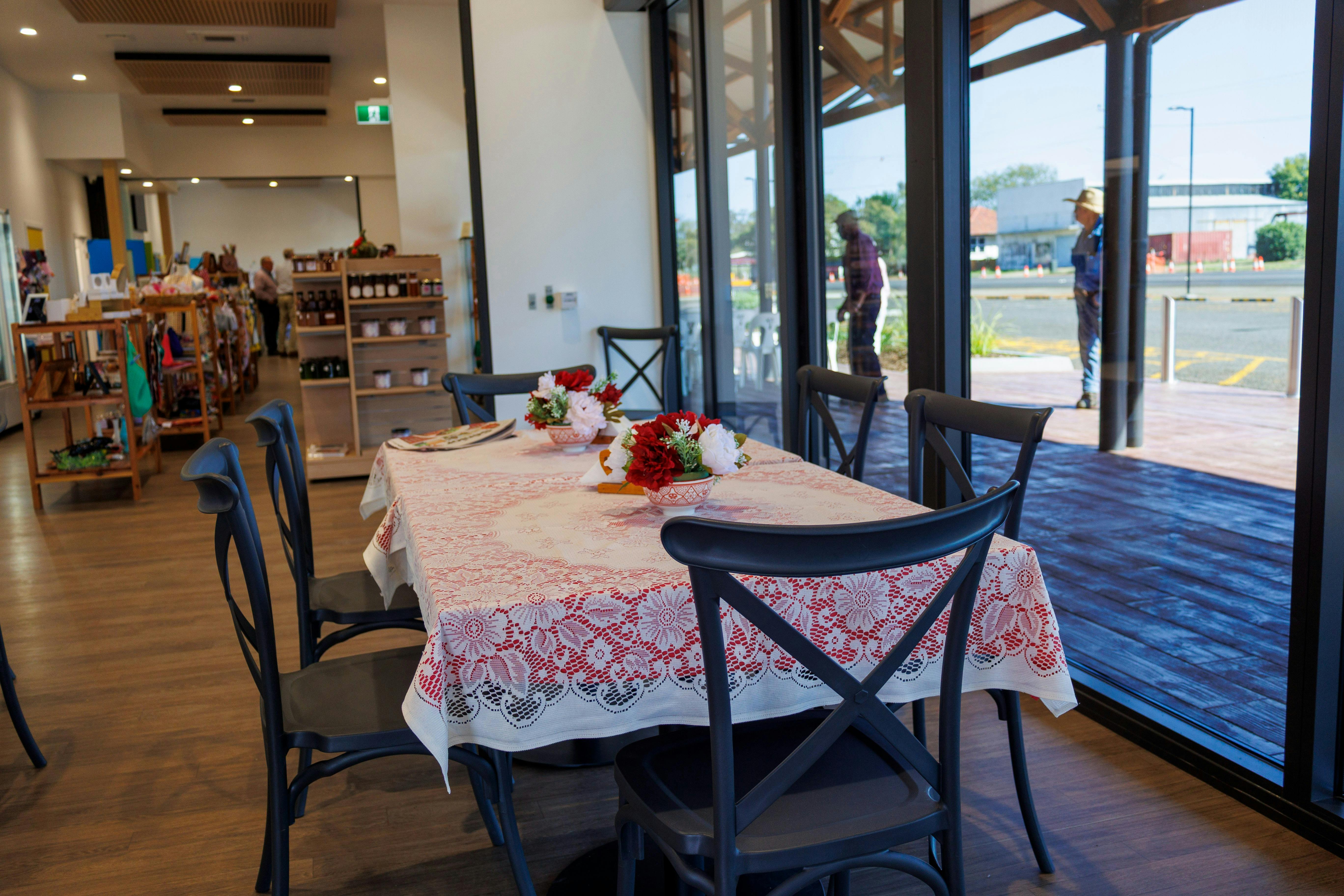 Table set for afternoon tea