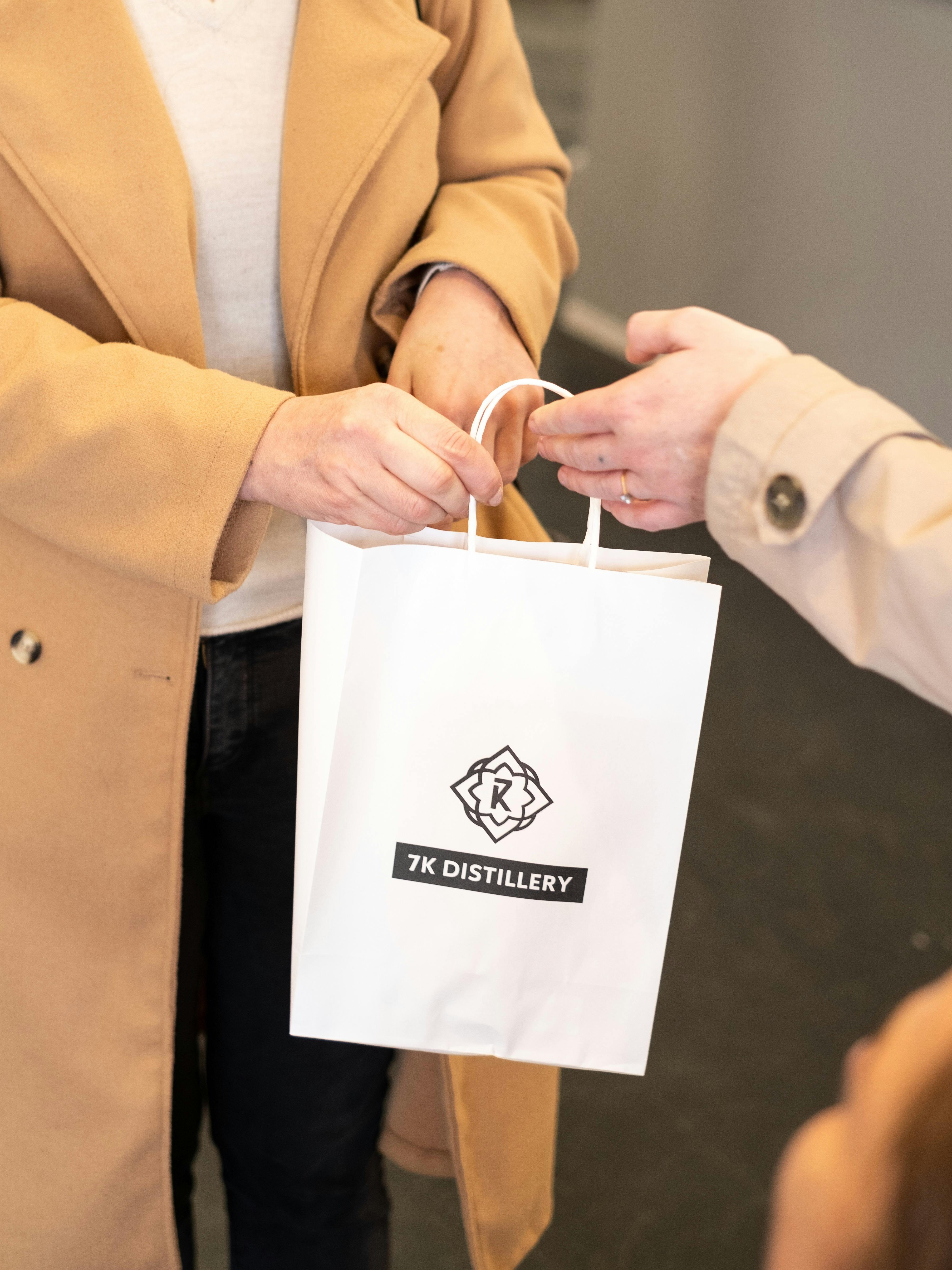 Gift bags with spirits