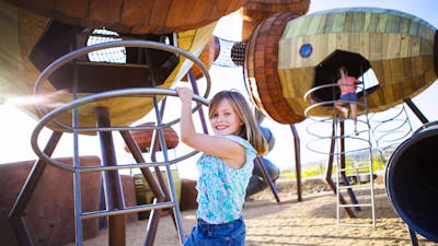 Kids having fun at Pod Playground