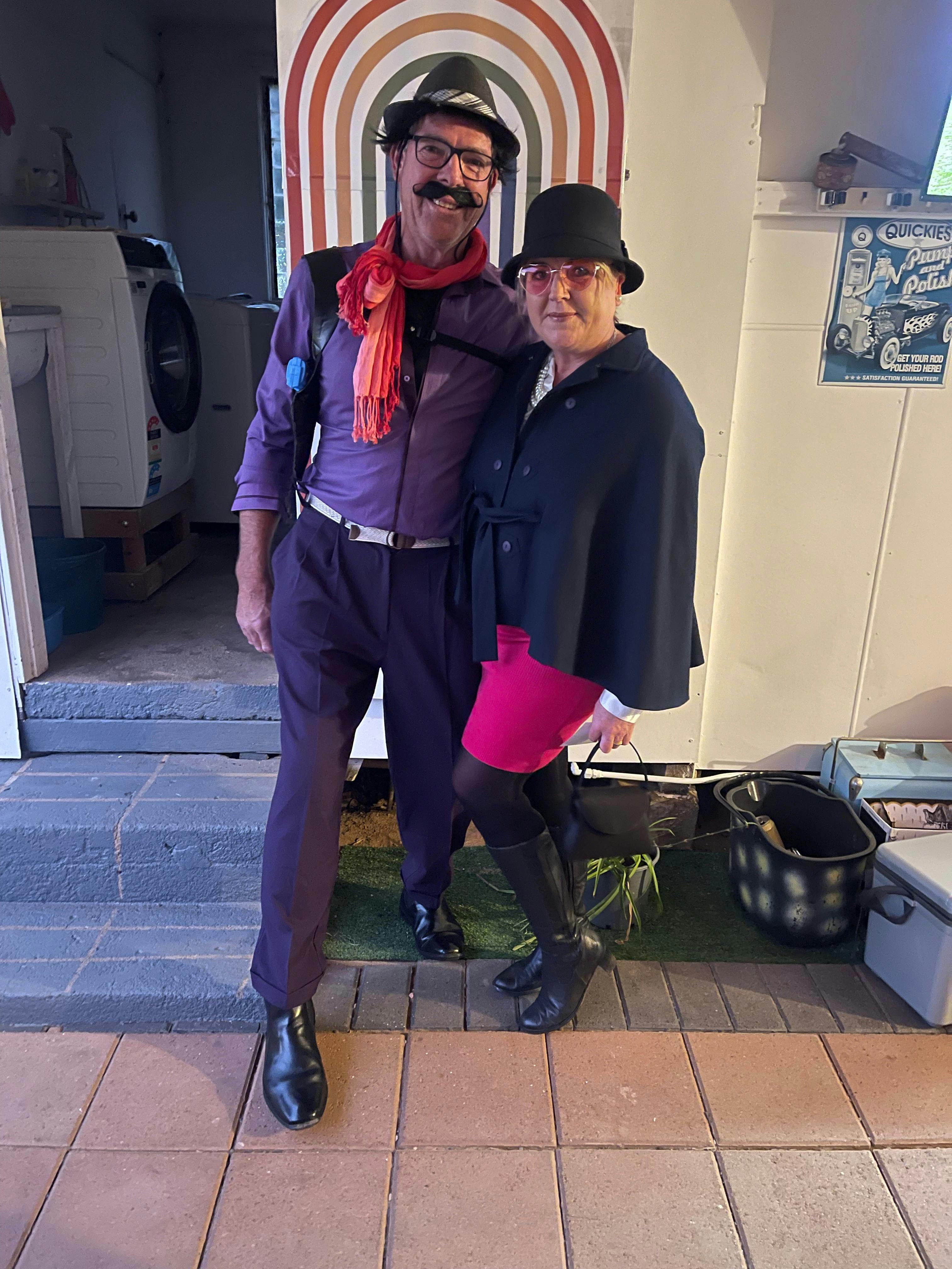 Khaki & Boston @their 60's Love, Peace & Mystery Weekend