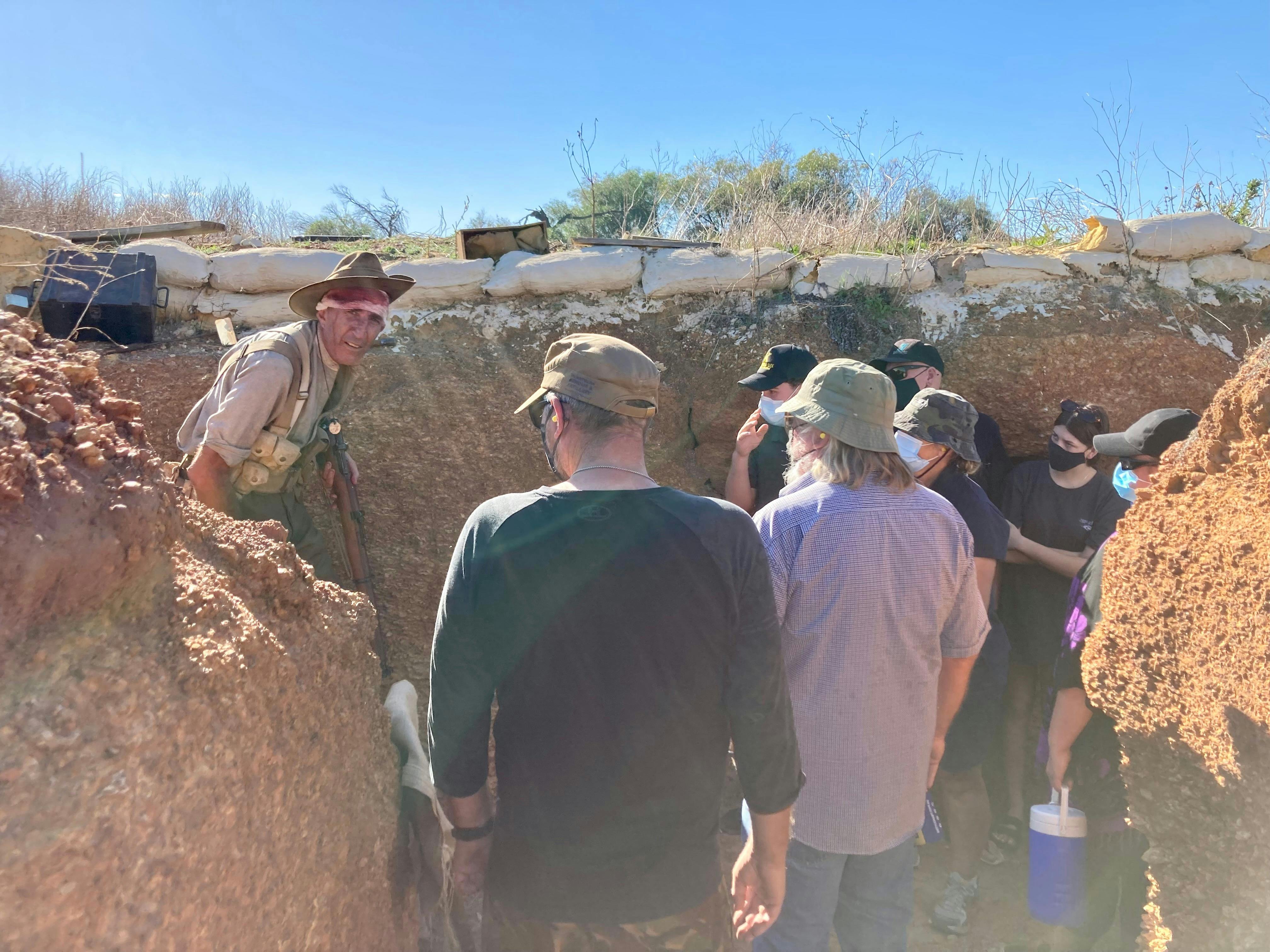 Experiencing what life was like on the frontline at Gallipoli Trench Project with New Leaf Connect