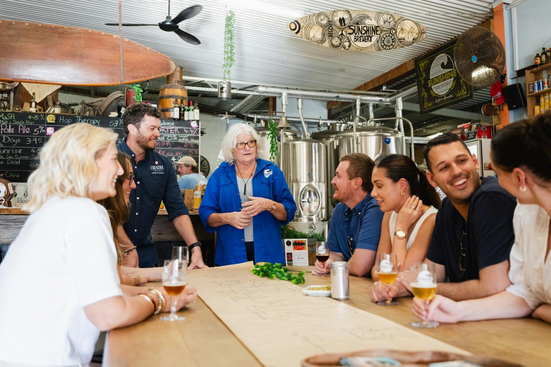 Creative Tours Sunshine Coast - Chat to local brewers about their craft!