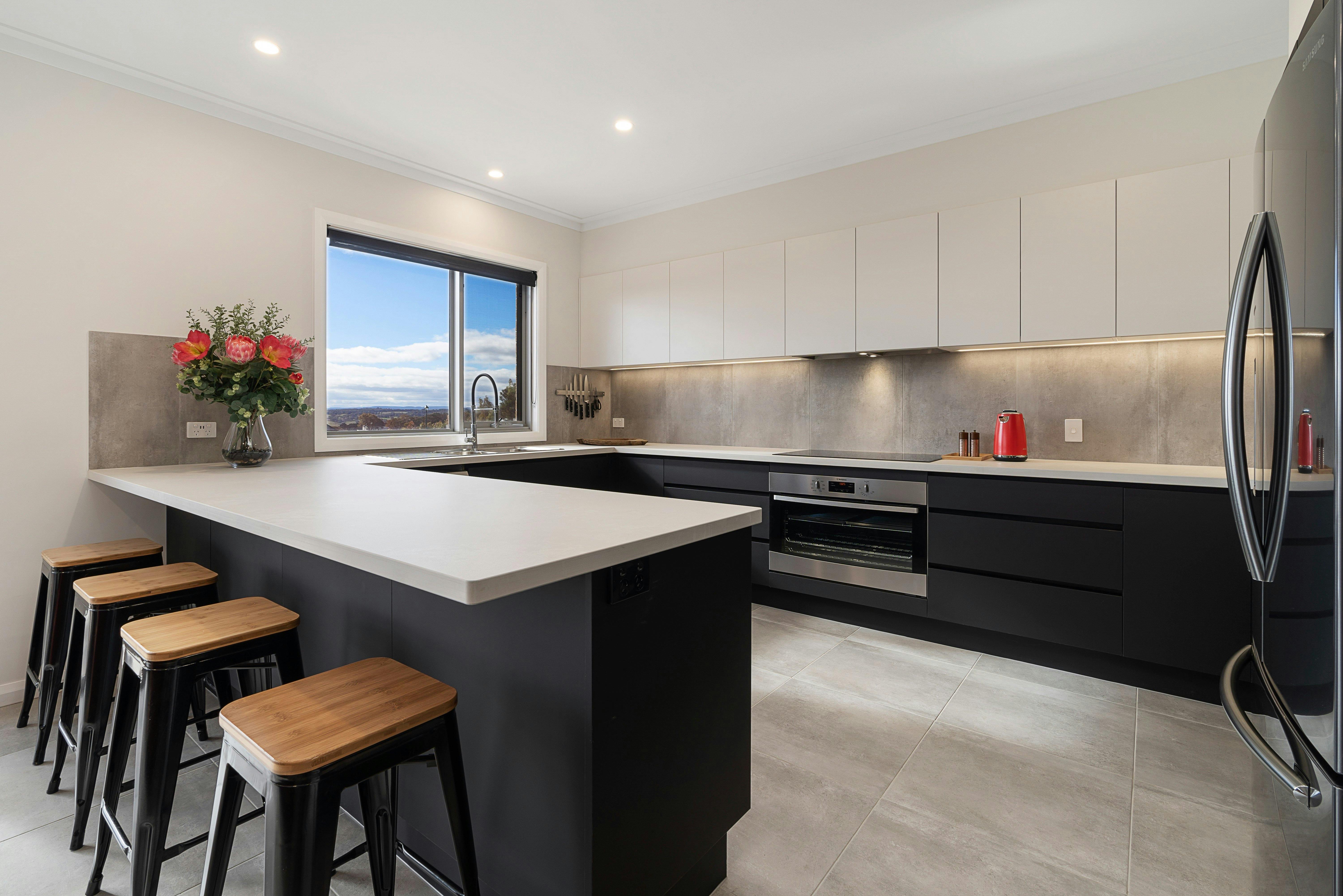Fully equipped kitchen with Nespresso coffee machine.