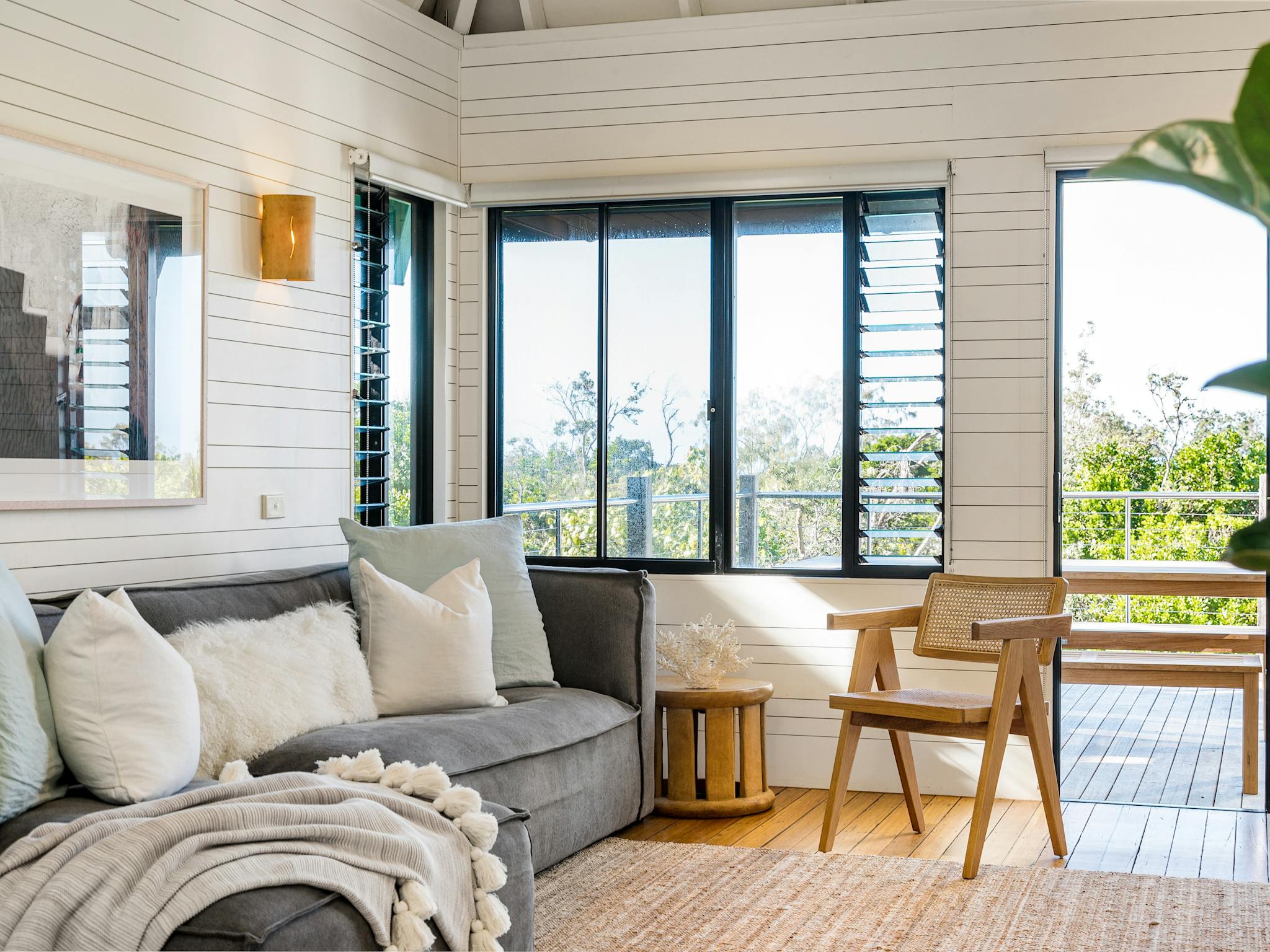 The beautifully decorated living areas