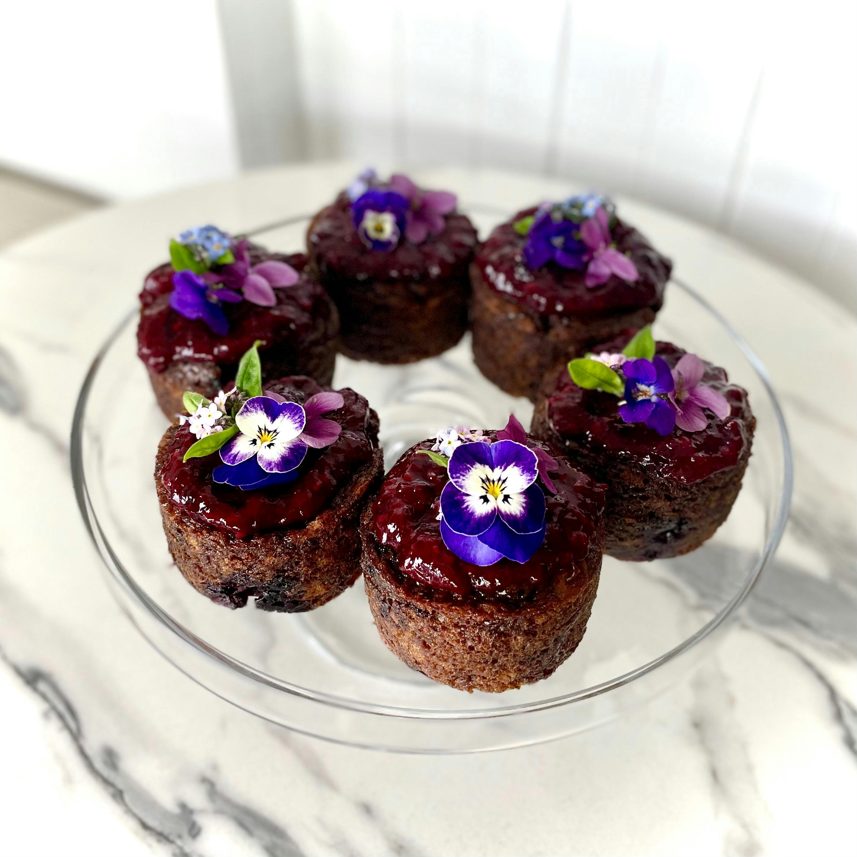 Blackberry cakes