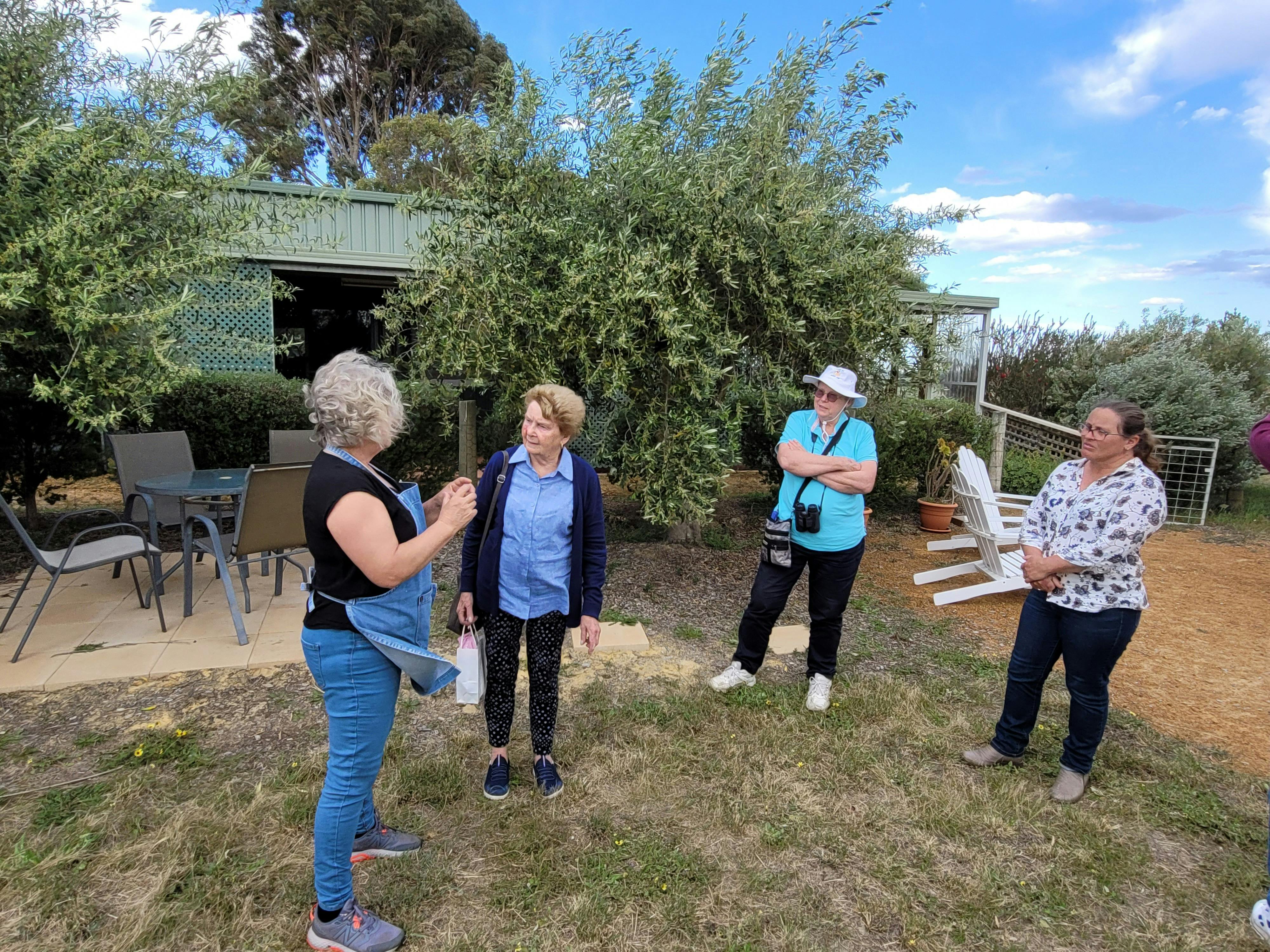 Full Day Tour - Yirri Grove Owner Anne explains Olive Oil processing