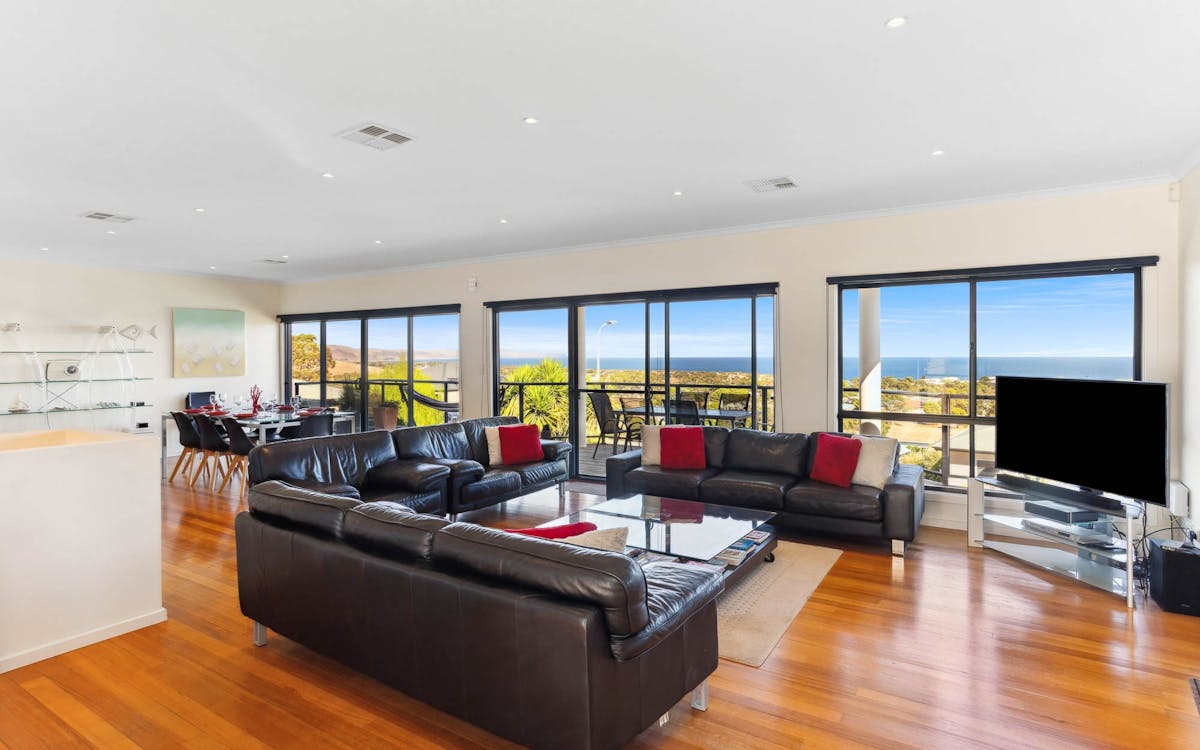 Serenity on Stacey Carrickalinga - Lounge with Coastal Views