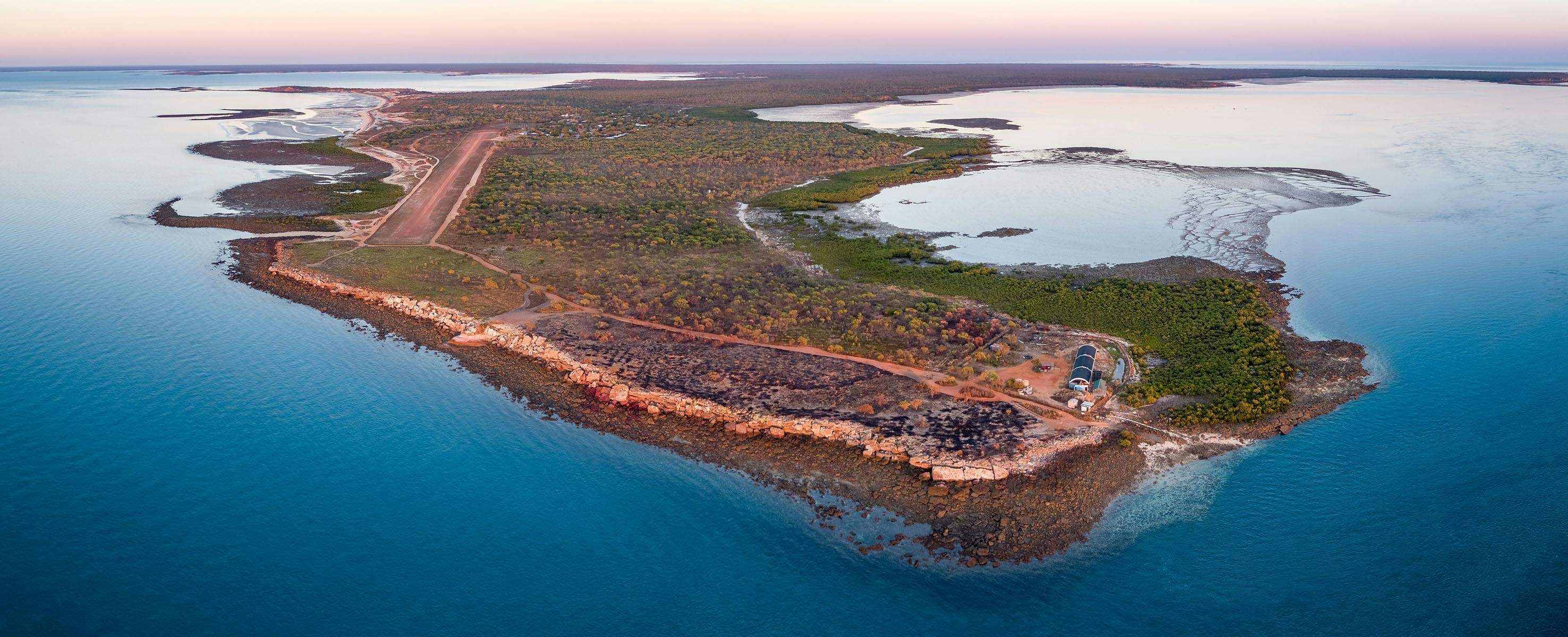 Aerial view of Ardyaloon Tour, Dampier Peninsula