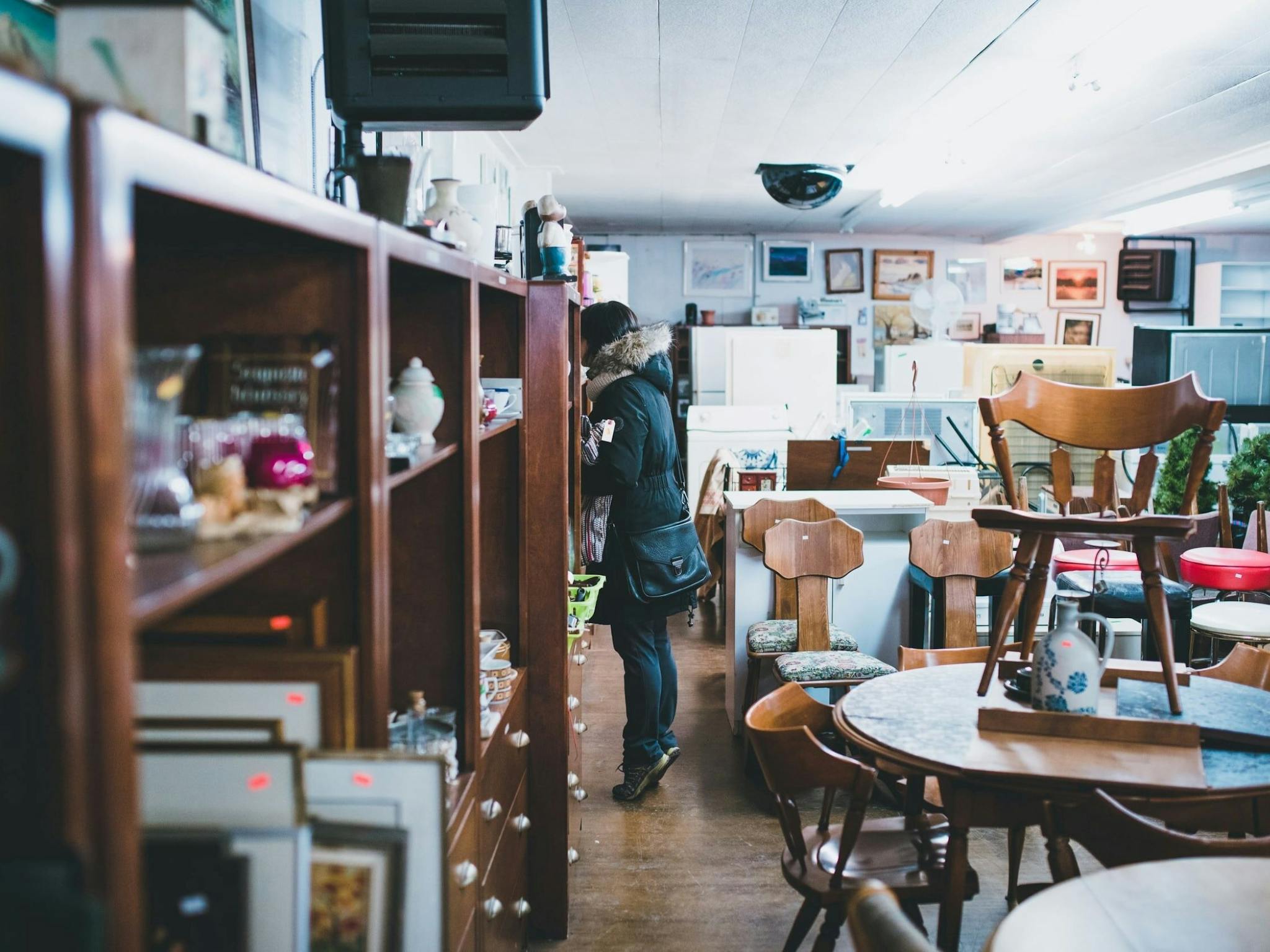 Image of second hand furniture and bric a brac for sale