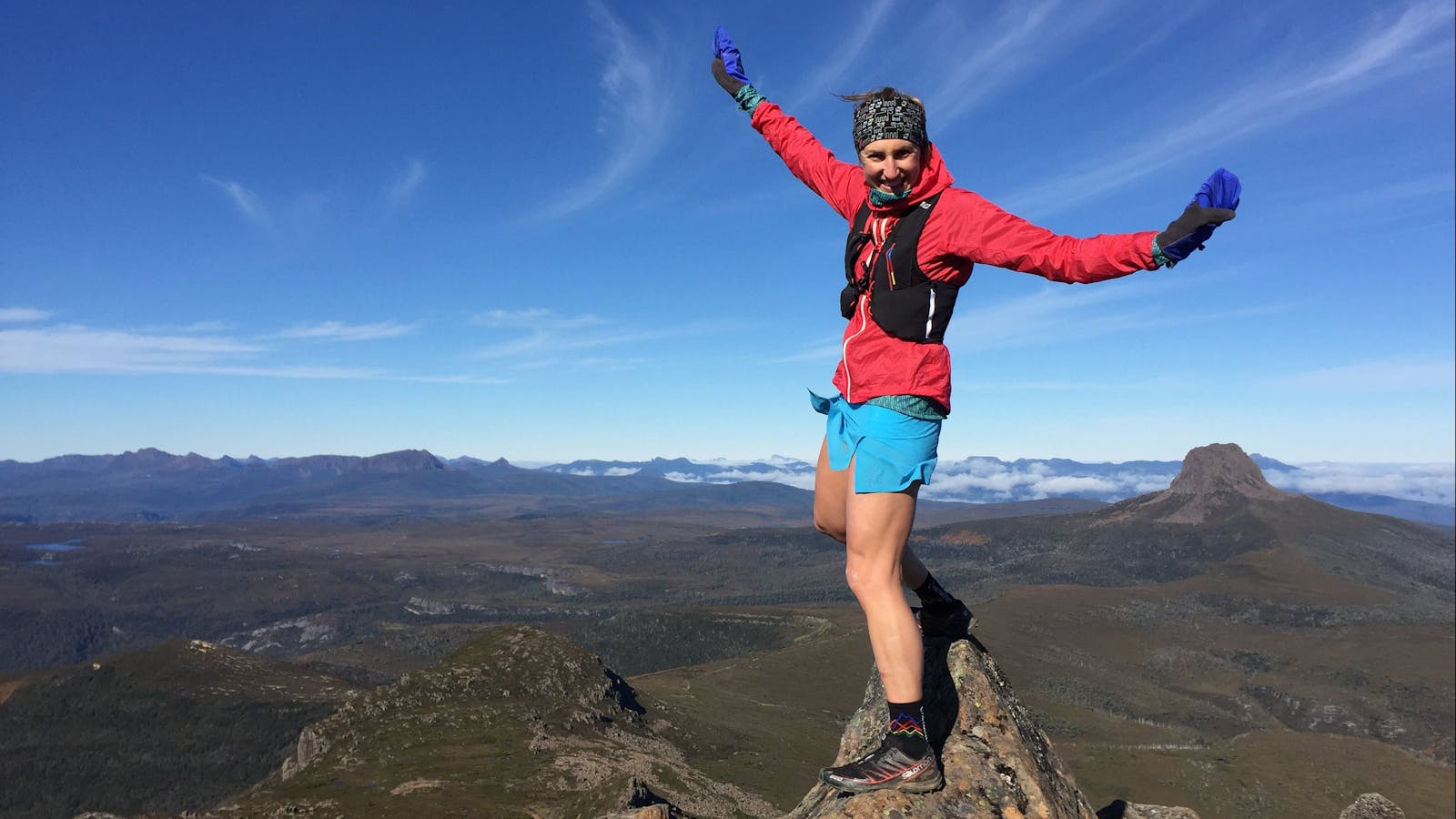 Hanny Allston on the Cradle Mountain Summit