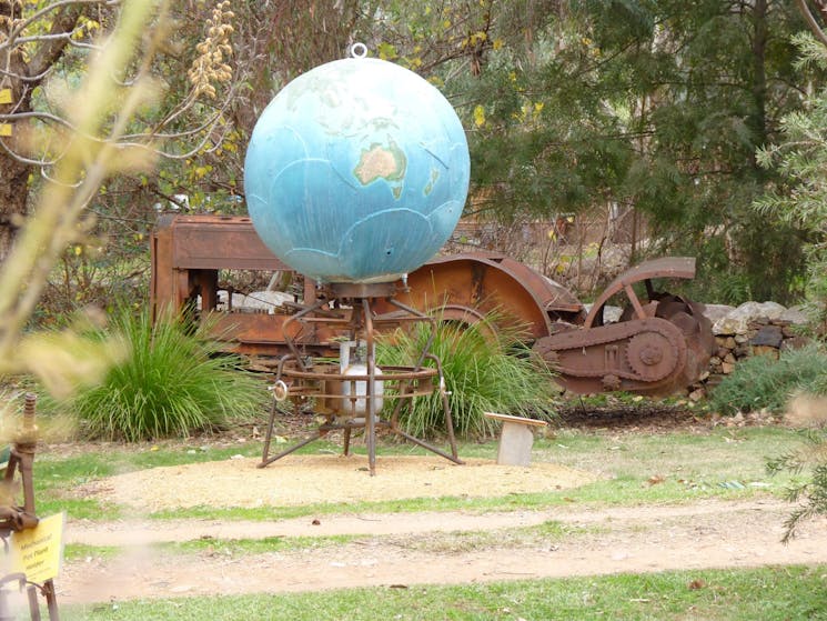 Display at Wallangreen Sculpture Garden