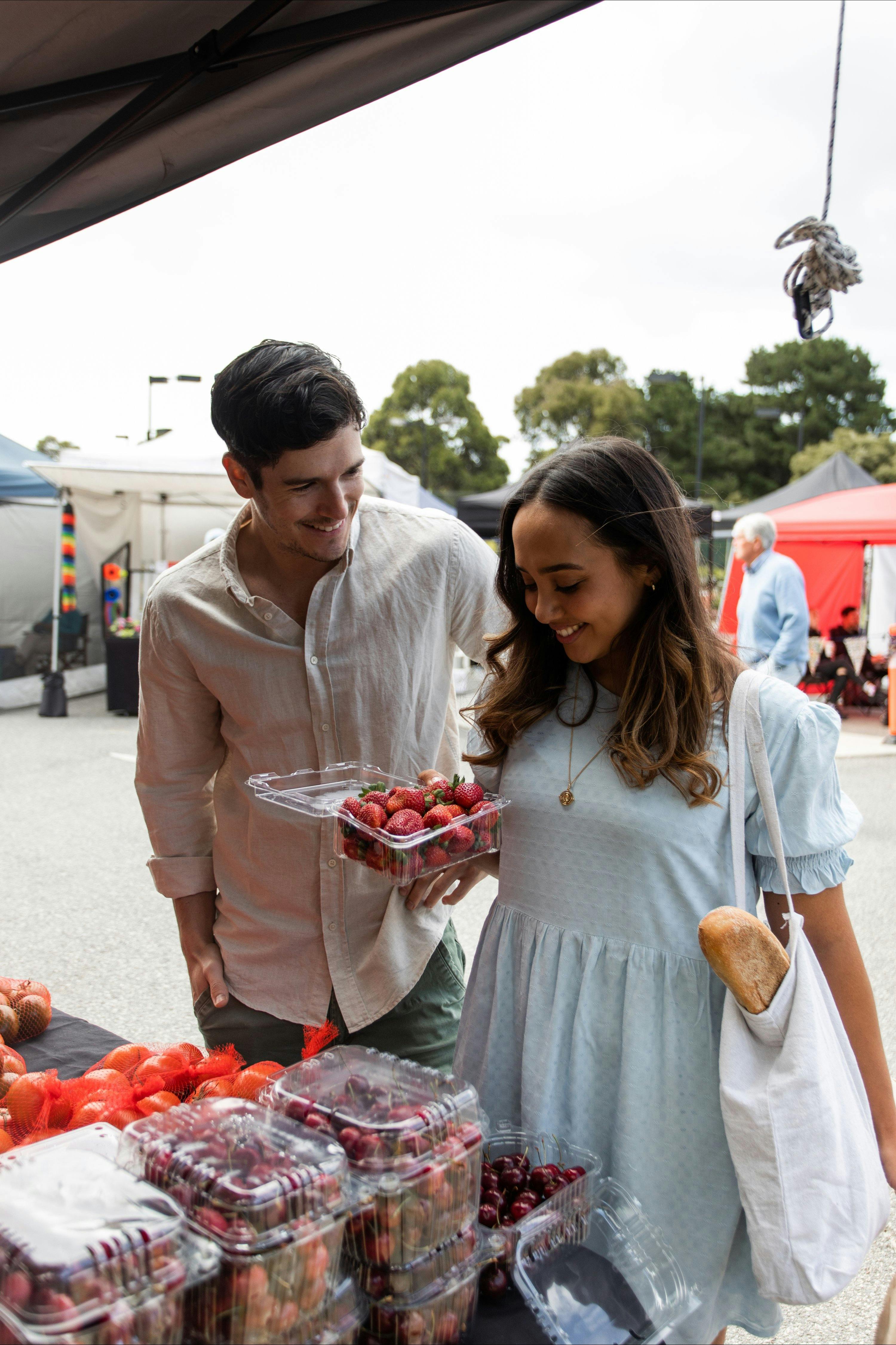 Young couple at Aireys Inlet Market