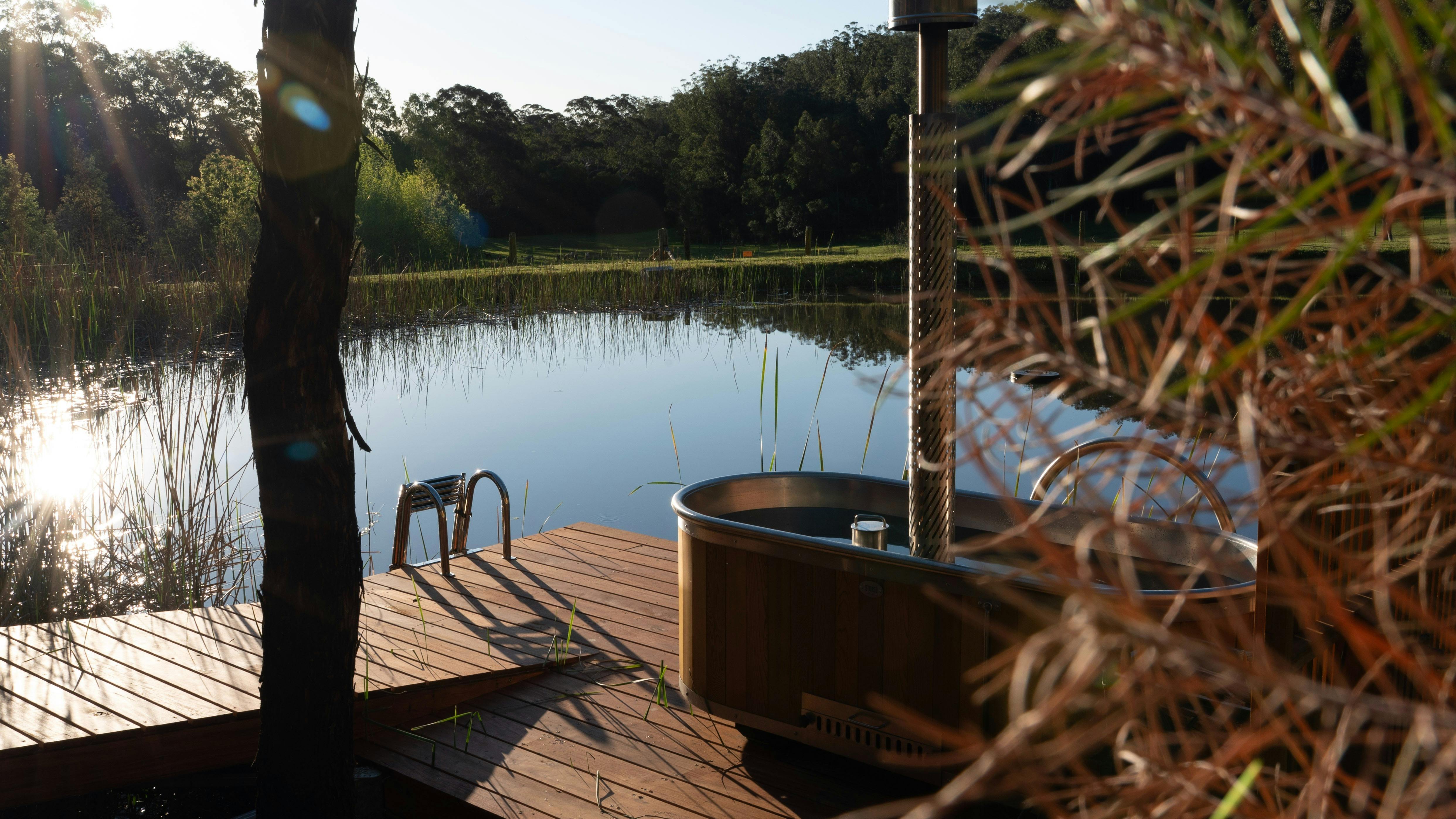 Stoked woodfired hottub