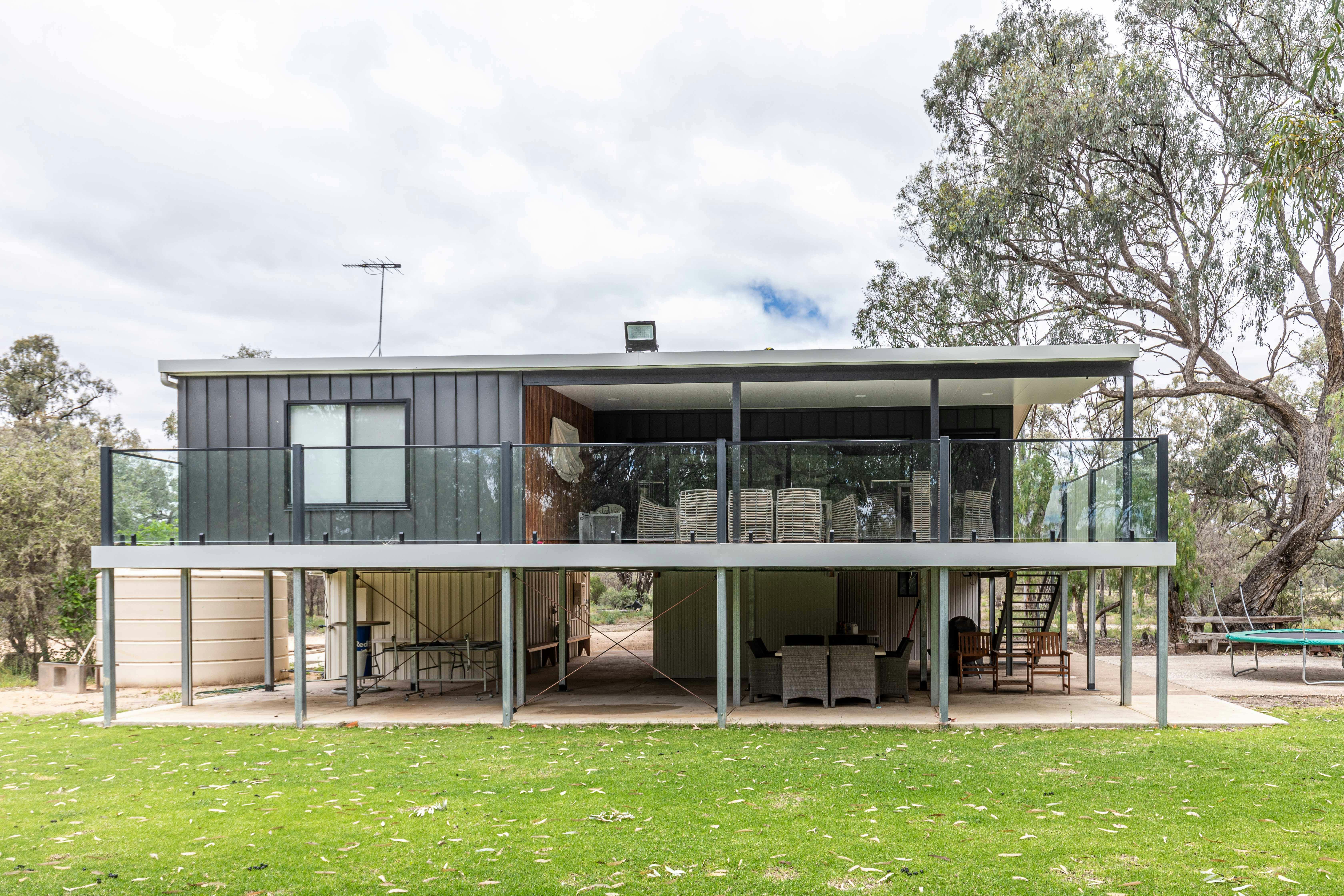 Two story with large deck